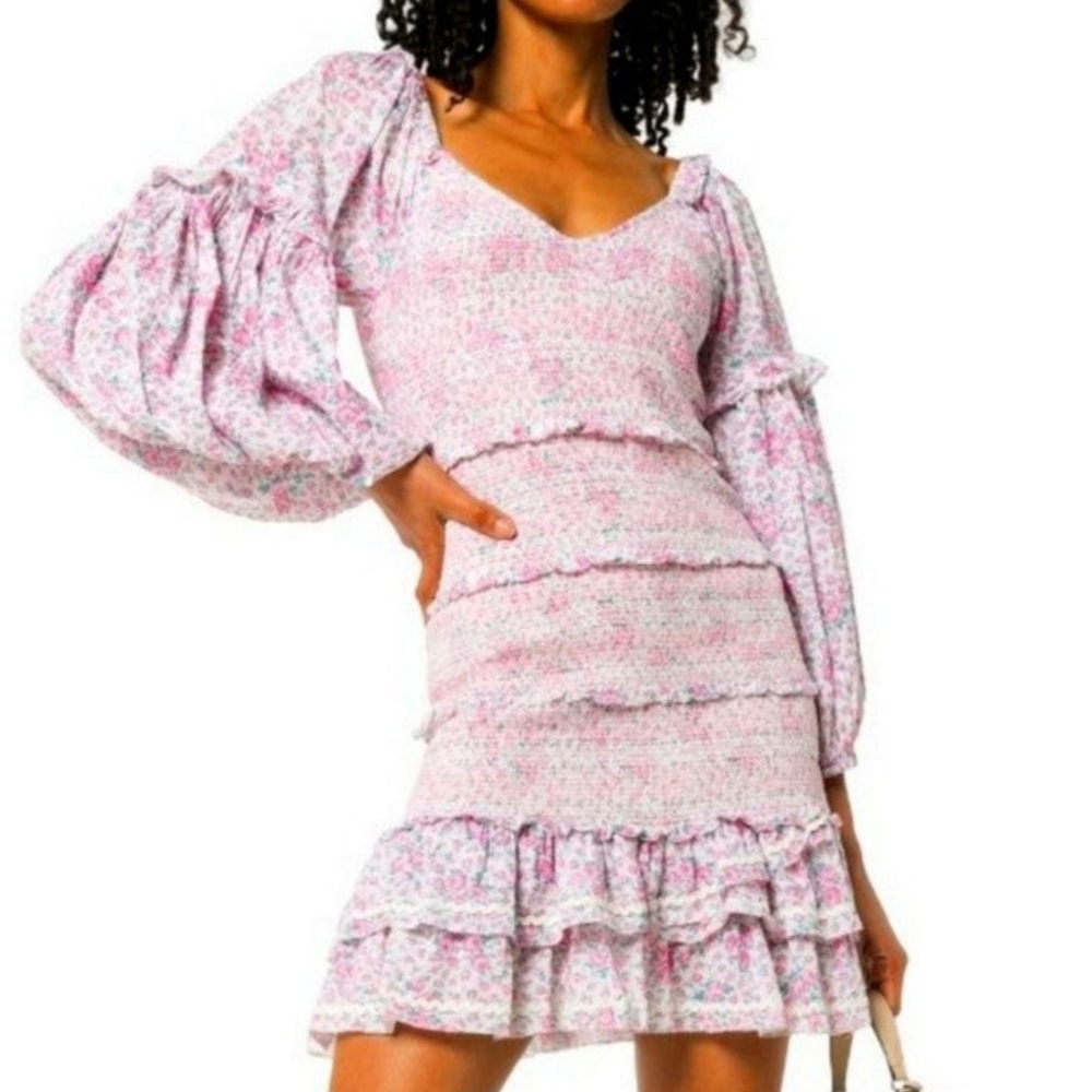 Loveshackfancy Ensley Dress Candy Heart Print
